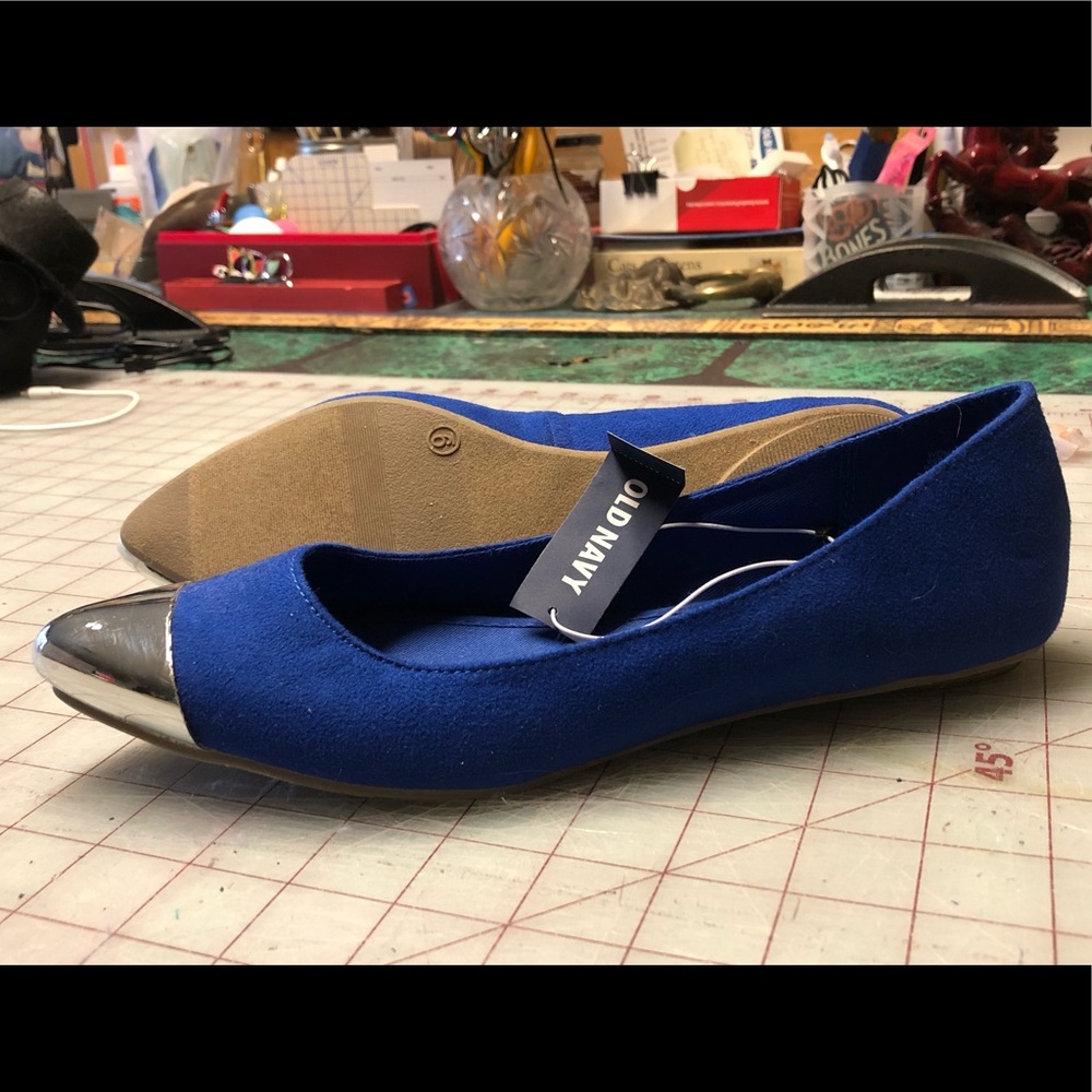 Old Navy Blue suede flats